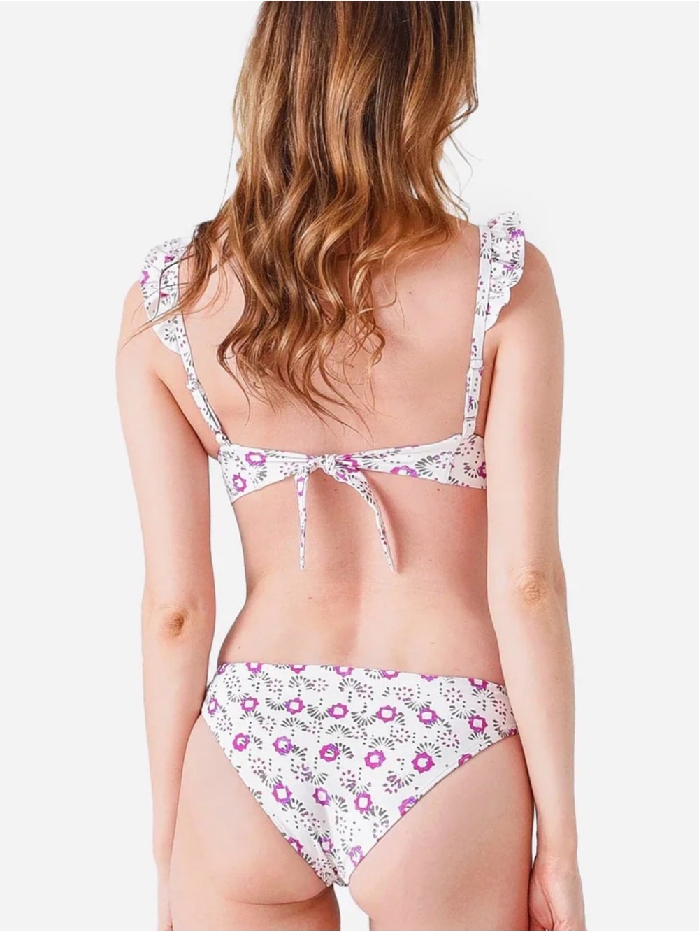 Xirena Floral Ruffle Strap Bikini Set - Picture 2 of 7